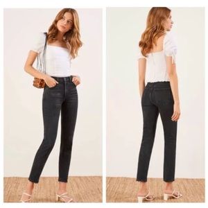 REFORMATION Julia High Rise Cropped Cigarette Jean
